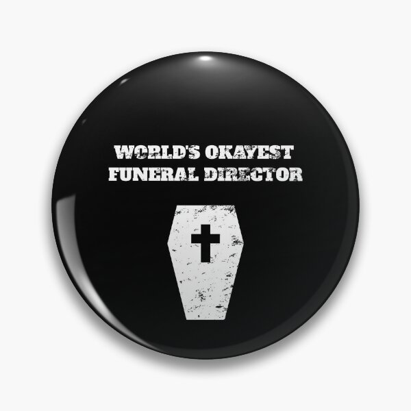 Item preview, worlds okayest funeral director mortician embalmer Retro Vintage designed and sold by Jeangel97.