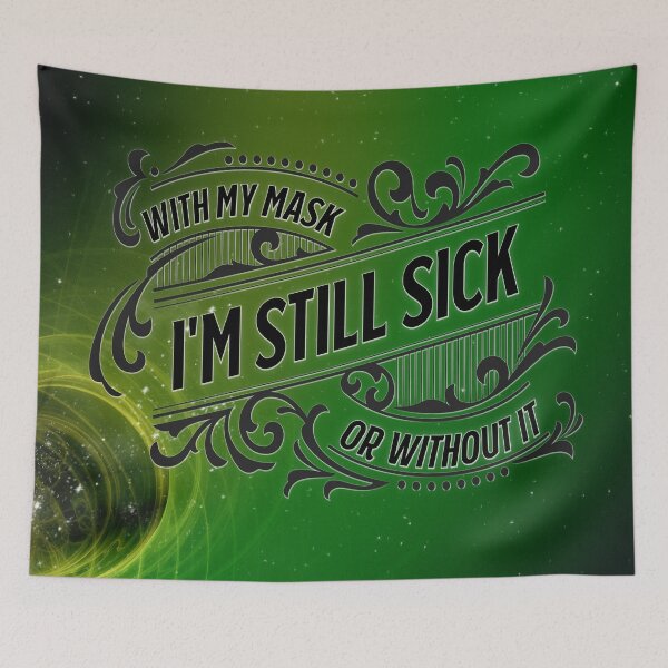 Item preview, Emerald Nebula, Mask, Still Sick designed and sold by PrettySickArt.