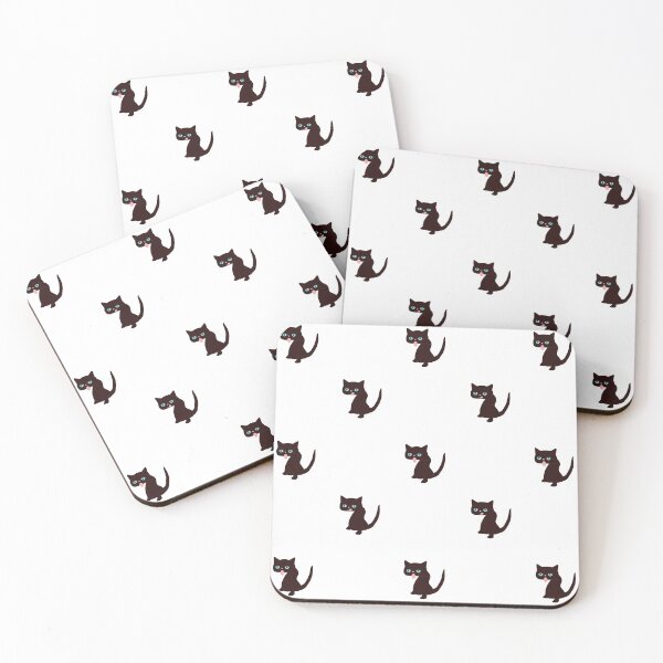 Item preview, black cats pattern designed and sold by MiraNomegusta.