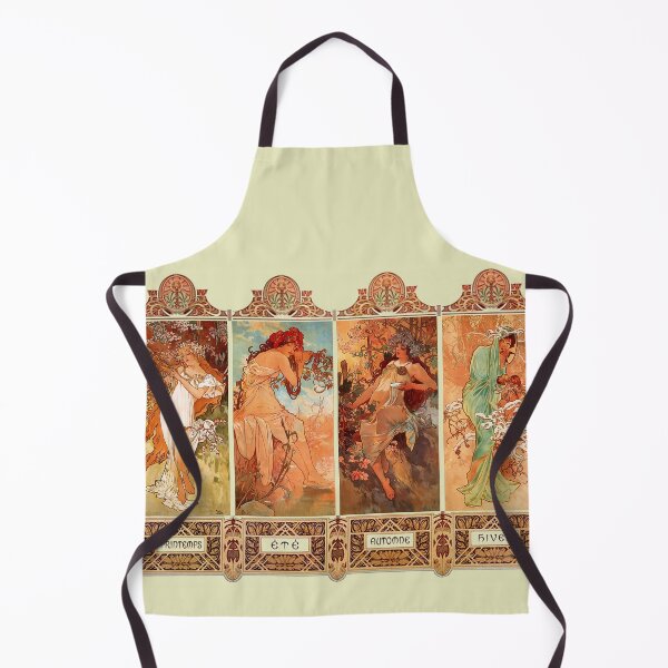 Item preview, Alphonse Mucha Four Seasons Art Nouveau designed and sold by JoolyA.