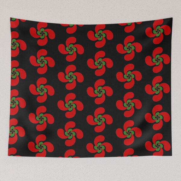 Item preview, Basque Cross Lauburu Red Green White Euskadi designed and sold by Circle64Shop.
