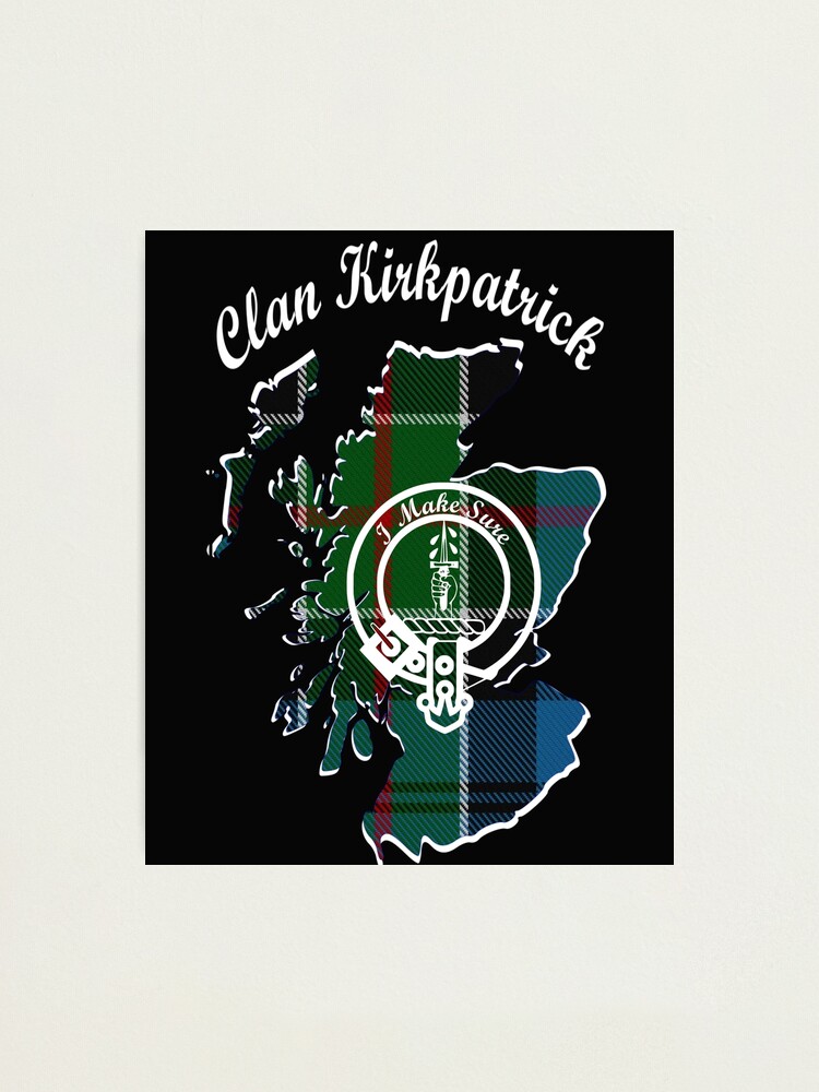 "Clan Kirkpatrick Scotland Map Crest" Photographic Print for Sale by ljrigby Redbubble