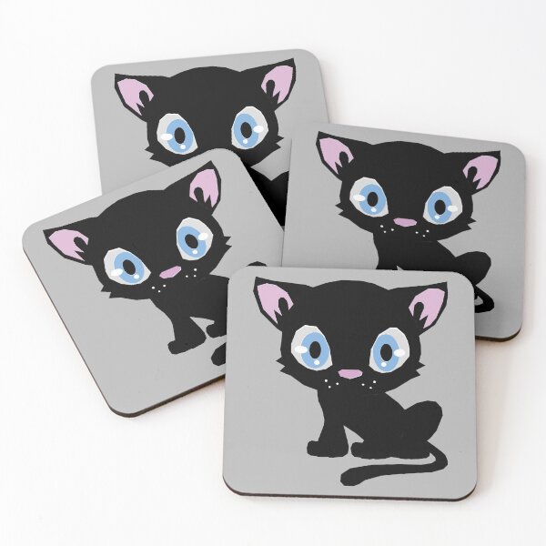 Item preview, Adorable blue-eyed black kitten cat designed and sold by RTrivella.