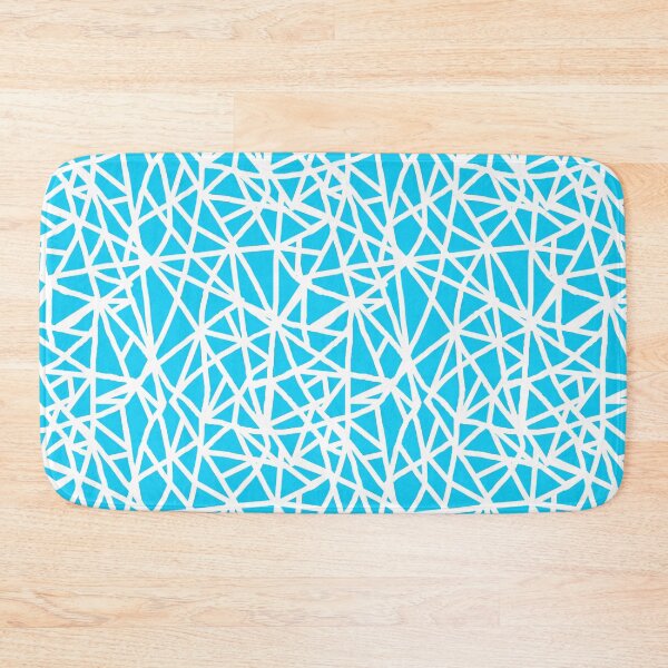 Item preview, Retro 90s Ice Blue Throwback Line Textile designed and sold by SeaNympth.