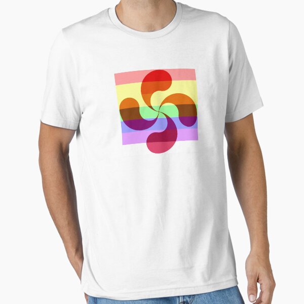 Vista previa del artículo con la obra «Cruz Vasca Lauburu Arco Iris Euskadi», diseñado y vendido por Circle64Shop.