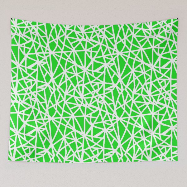 Item preview, Retro 90s Green Throwback Line Textile designed and sold by SeaNympth.