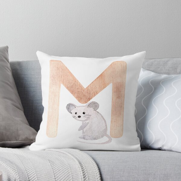 Aperçu de l'œuvre Brown aquarelle souris lettre M | Alphabet pour enfants créée et vendue par SerendipityNow.