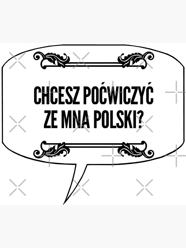 "Polnische Sprache Möchtest du mit mir Polnisch üben?" Poster von