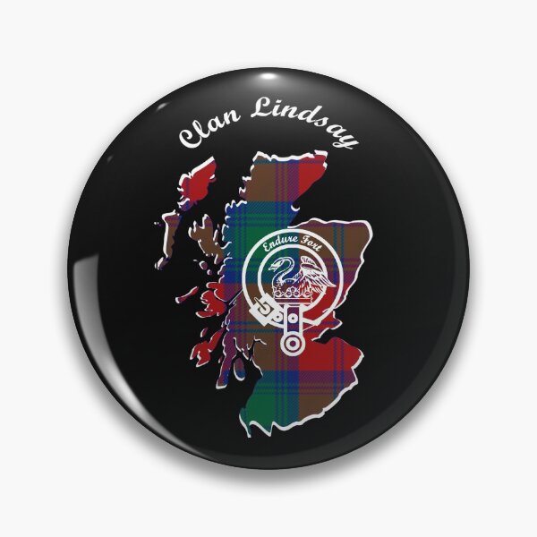 Item preview, Clan Lindsay Scotland Map Crest designed and sold by BagTown Clans.