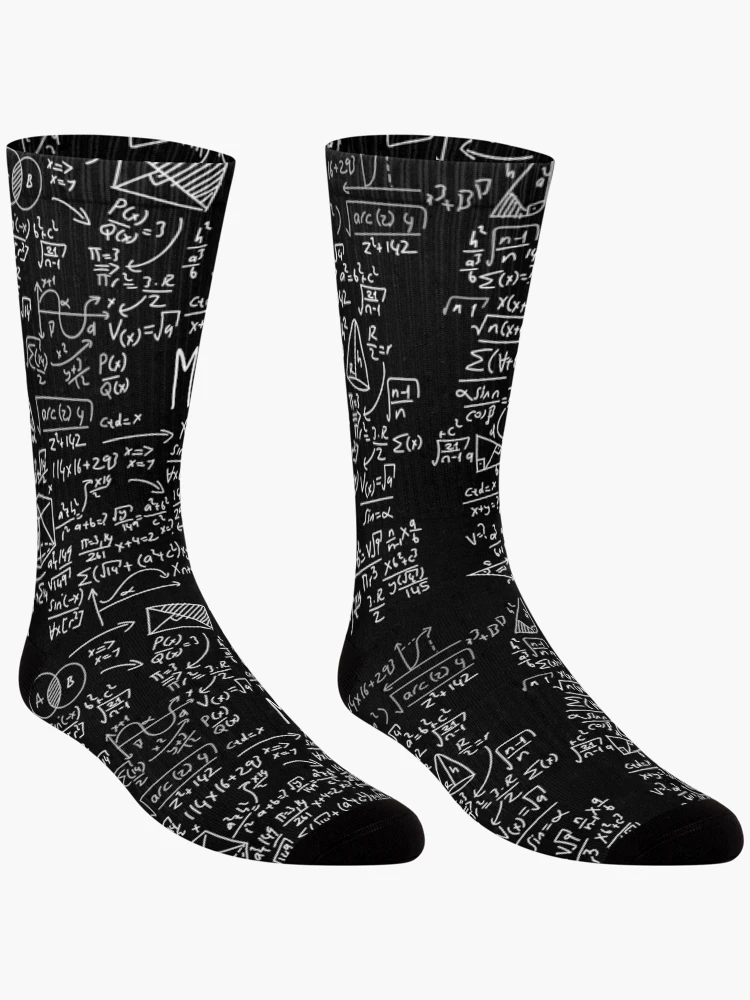 Thumbnail 3 of 5, Socks, Math Science Pattern  designed and sold by vladocar.