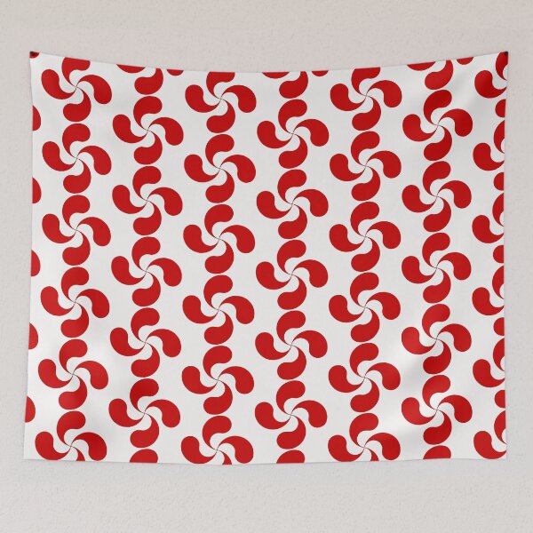 Item preview, Red Basque Cross Lauburu Euskadi designed and sold by Circle64Shop.
