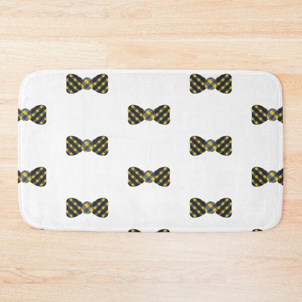 Item preview, Yellow, Black and Grey Checkered-Print Bow Tie designed and sold by KarinaAmbersley.