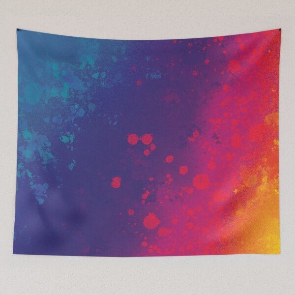 Item preview, Rainbow Paint Splatter Pattern designed and sold by Platinumfrog.
