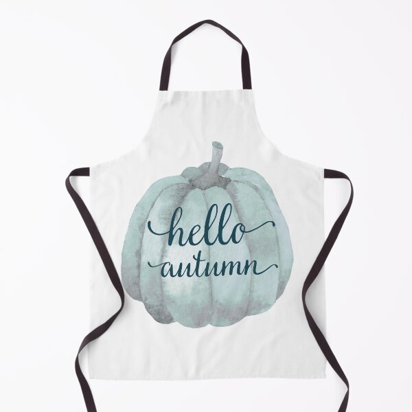 Item preview, Hola otoño azul calabaza designed and sold by SylviaCook.