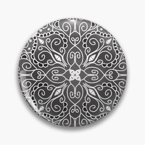 Item preview, Black and White Mandala designed and sold by TheClayMermaid.