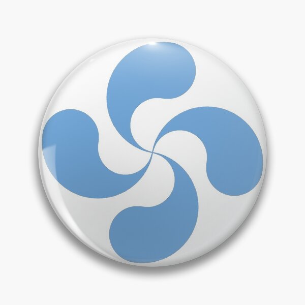 Item preview, Blue Basque Cross Lauburu Euskadi designed and sold by Circle64Shop.