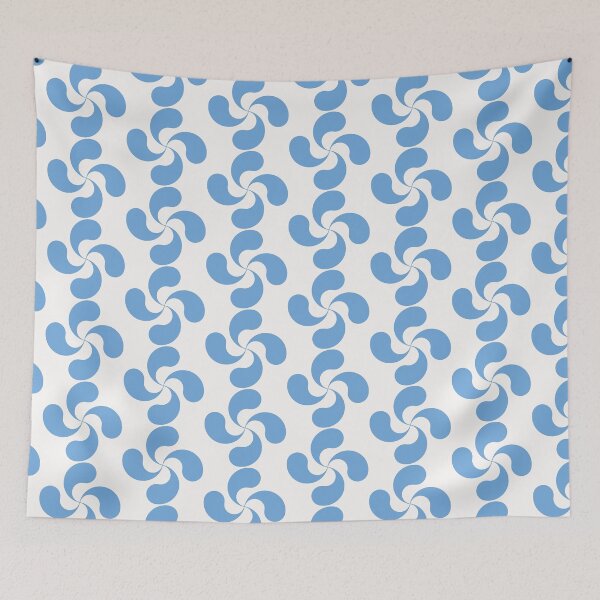 Item preview, Blue Basque Cross Lauburu Euskadi designed and sold by Circle64Shop.