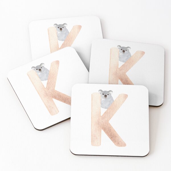 Artikelvorschau, Brauner Aquarell-Koala-Buchstabe K | Kinderalphabet entworfen und verkauft von SerendipityNow.