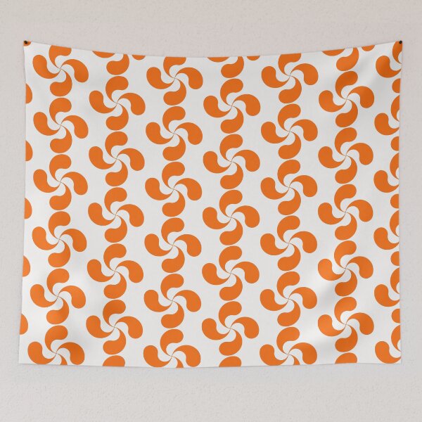Item preview, Orange Basque Cross Lauburu Euskadi designed and sold by Circle64Shop.