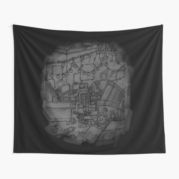 "login gray room" Tapestry for Sale by Natiz Redbubble