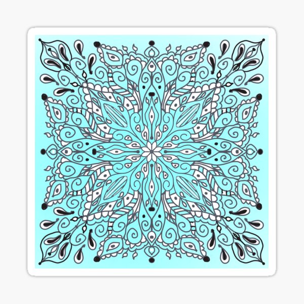 Blue Mandala Sticker