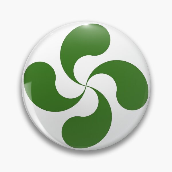Item preview, Green Basque Cross Lauburu Euskadi designed and sold by Circle64Shop.
