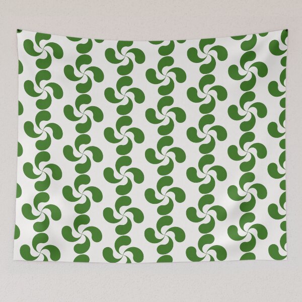 Item preview, Green Basque Cross Lauburu Euskadi designed and sold by Circle64Shop.
