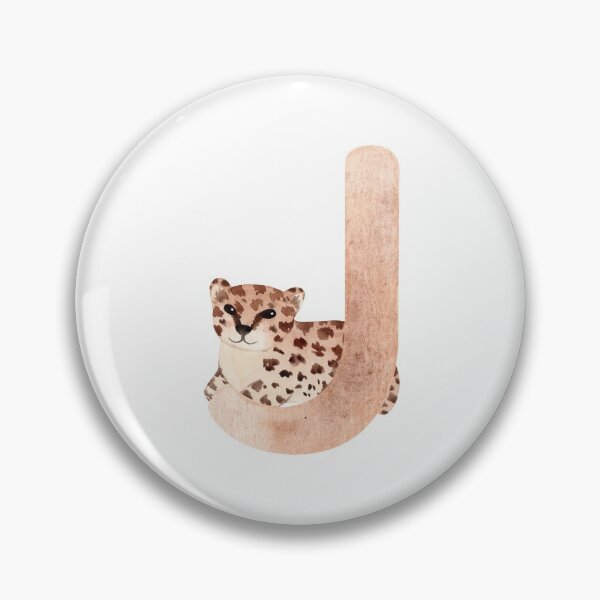 Artikelvorschau, Brauner Aquarell-Jaguar-Buchstabe J | Kinderalphabet entworfen und verkauft von SerendipityNow.