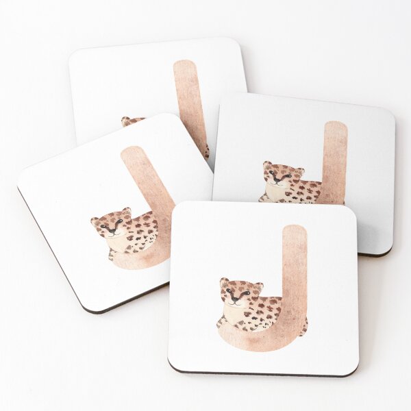 Item preview, Brown Watercolor Jaguar Letter J | Kids Alphabet designed and sold by SerendipityNow.