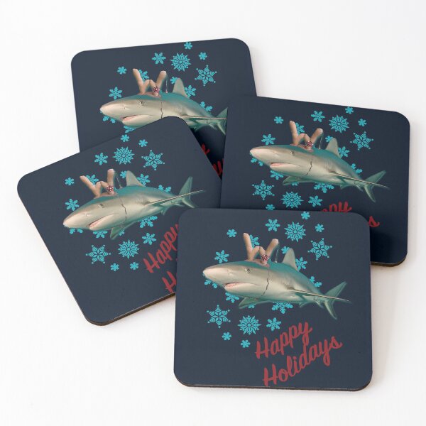 Item preview, Happy Holidays Reindeer Shark  designed and sold by Caitlin Chock.
