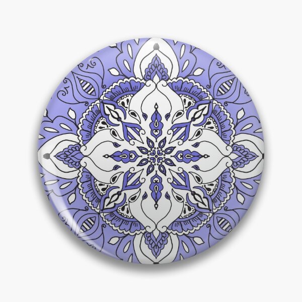 Item preview, Purple, Black and White Mandala designed and sold by TheClayMermaid.