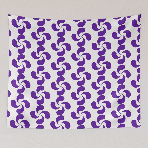 Item preview, Royal Purple Basque Cross Lauburu designed and sold by Circle64Shop.