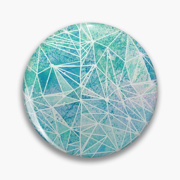 Item preview, aquamarine with white geometry designed and sold by Marianna Tankelevich.