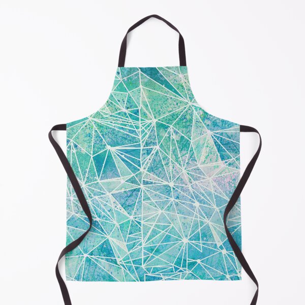 Item preview, aquamarine with white geometry designed and sold by Marianna Tankelevich.