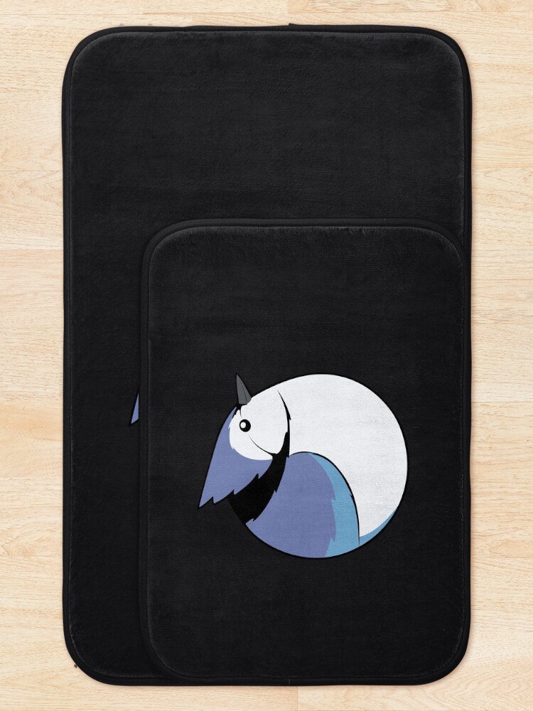 Thumbnail 5 of 6, Bath Mat, Bluejay Ball! designed and sold by conscript.