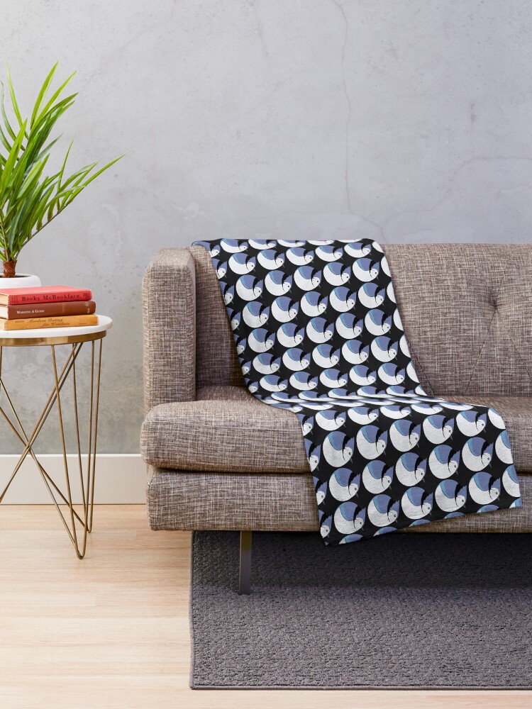 Thumbnail 2 of 6, Throw Blanket, Bluejay Ball! designed and sold by conscript.