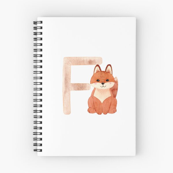 Artikelvorschau, Brauner Aquarell-Fuchs-Buchstabe F | Kinderalphabet entworfen und verkauft von SerendipityNow.
