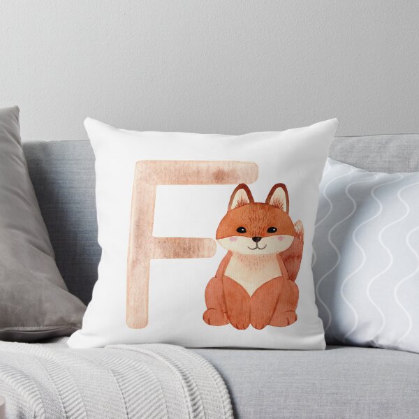 Artikelvorschau, Brauner Aquarell-Fuchs-Buchstabe F | Kinderalphabet entworfen und verkauft von SerendipityNow.