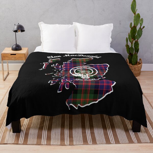Item preview, Clan MacDonald Scotland Map Crest designed and sold by BagTown Clans.