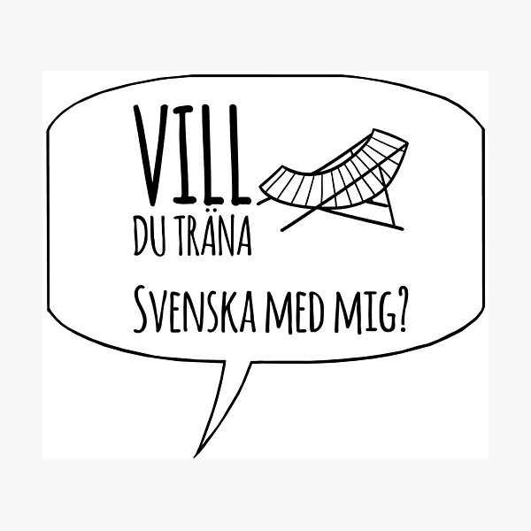 Item preview, Swedish Language - Do you want to practice Swedish with me? designed and sold by janraydesigns.