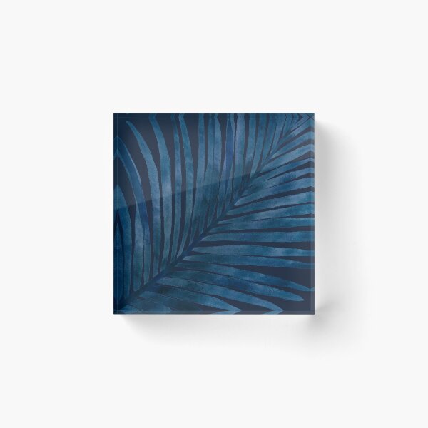 Item preview, Tropical Watercolor Blue Palm Leaf designed and sold by marta-maria.