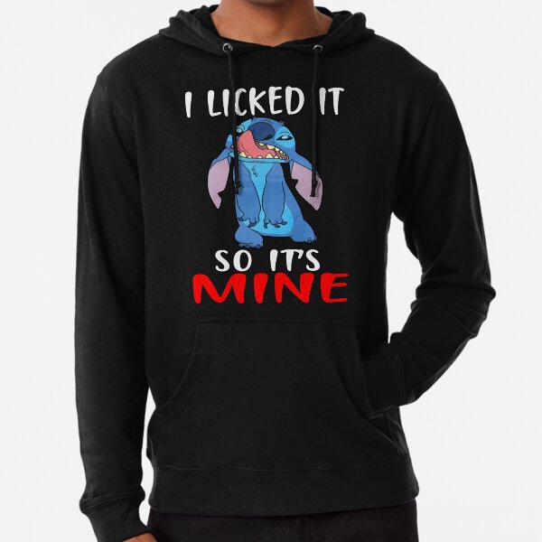 I Licked It So Its Mine Stitch Gifts For Men and Women, Gift Halloween Day, Thanksgiving, Christmas Day Lightweight Hoodie