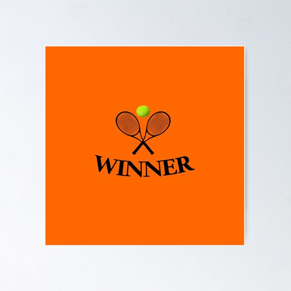 Item preview, Tennis Winner black letters designed and sold by oxoxoxo.