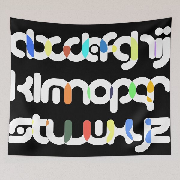 Item preview, Alphabet colorful and fun design designed and sold by CinKim.