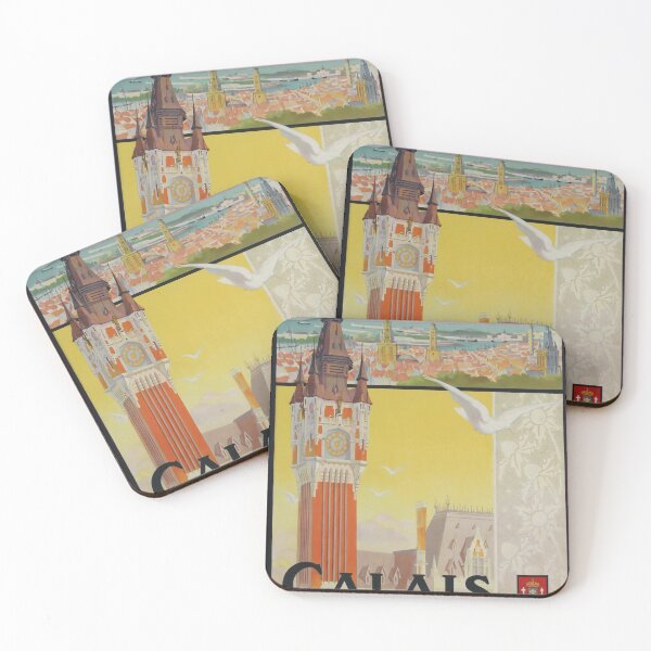 Item preview, Calais retro poster designed and sold by CorasPosters.