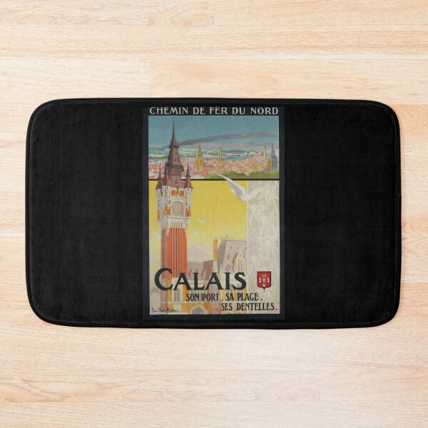 Item preview, Calais retro poster designed and sold by CorasPosters.