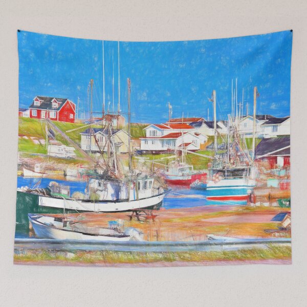 Item preview, Port au Choix harbor Newfoundland designed and sold by Travelways.