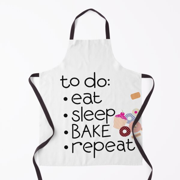 Item preview, Calling all bakers! Eat Sleep *BAKE* Repeat, with Cake, Donuts, Biscuits icons designed and sold by Susan Marie Williams.