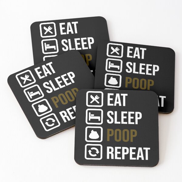 Item preview, Eat Sleep Poop Repeat designed and sold by tripanthias.