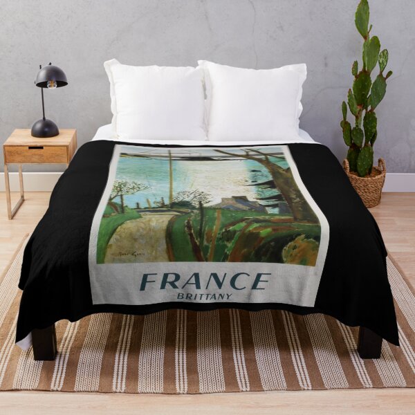 Item preview, France Brittany retro poster designed and sold by CorasPosters.